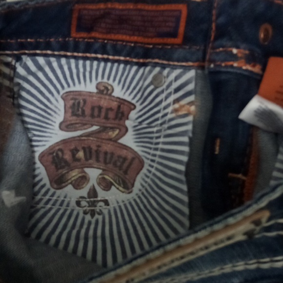 Rock Revival NWT Women's Jeans 26 Alanis Boot Cut Embellished Rhinestones - Picture 11 of 11